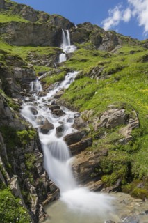 Nassfeld waterfall in the Hohe Tauern National Park