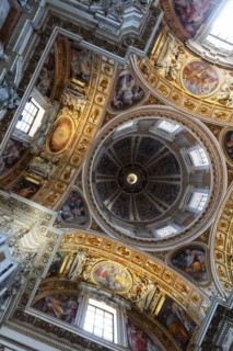 Dome and frescoes of the Cappella Sistina