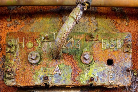 Detail on the blast furnace of the Henrichshuette