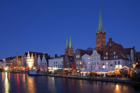 Christmas market in the Hanseatic City of Luebeck