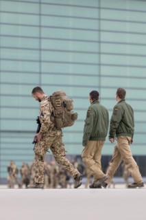 Returnee roll call of the Sudan evacuation unit