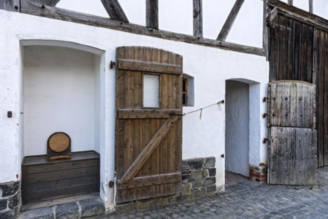 Wooden outhouse