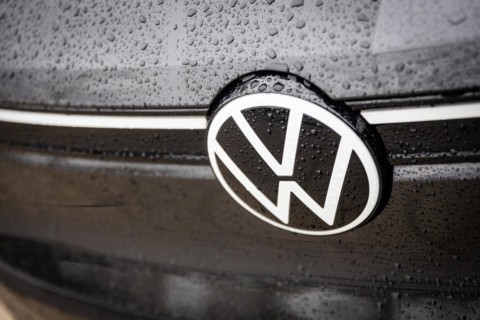 The logo of the car manufacturer Volkswagen