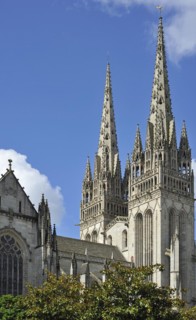 The Gothic Quimper cathedral