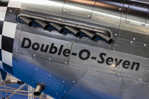 The front part of the aircraft with bonnet