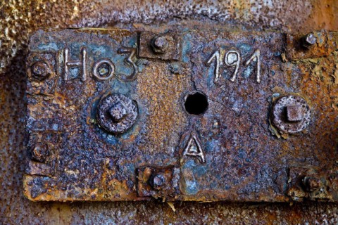 Detail on the blast furnace of the Henrichshuette