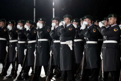 Soldiers from the Guard Battalion of the German Armed Forces