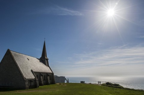 The chapel Chapelle Notre-Dame de la Garde at Etretat