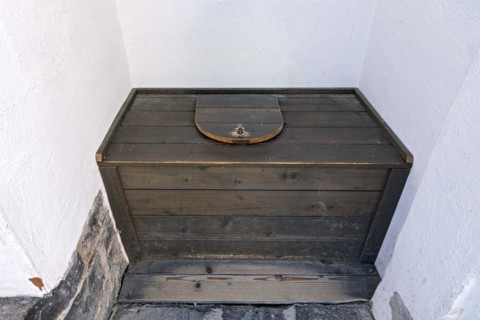 Wooden outhouse