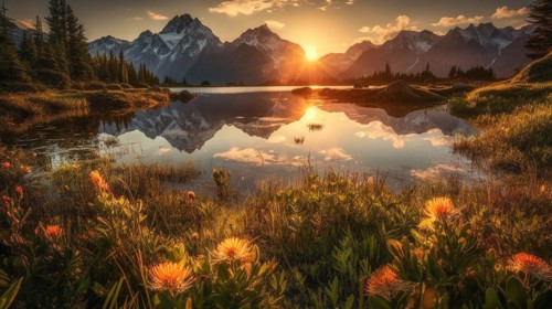 Tranquil mountain