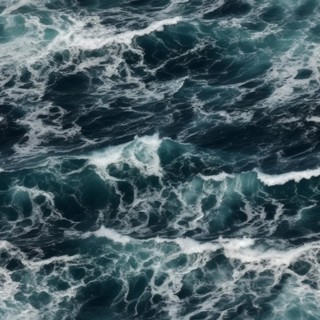 Seamless tile of turbulent ocean water