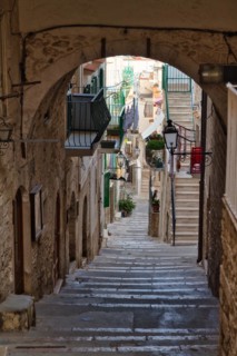 Alley in the old town of Vieste