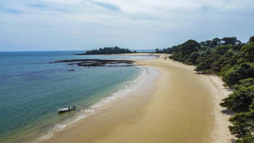 Aerial of Joao Viera island
