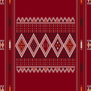 Traditional Tunisian embroidery pattern
