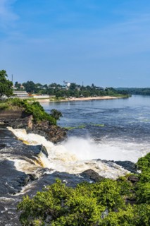 Rapids on the Tshopo river