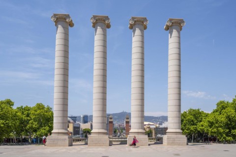 Columns at Montjuic