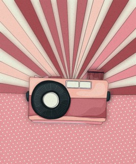 Vintage camera card