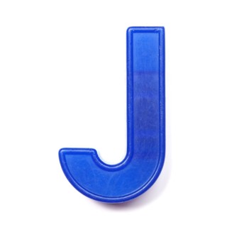 Magnetic uppercase letter J