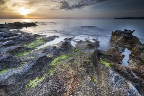 Sunset on the coast