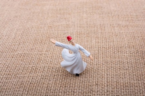 Sufi Dervish figurine model in small size in view