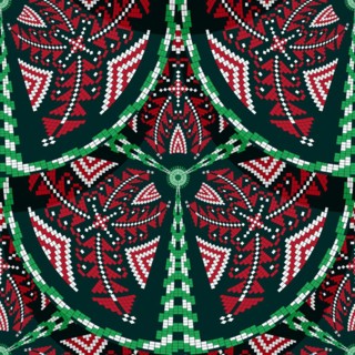 Romanian embroidery seamless pattern vector design