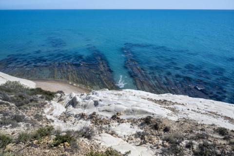 Chalk cliffs at Capo Bianco
