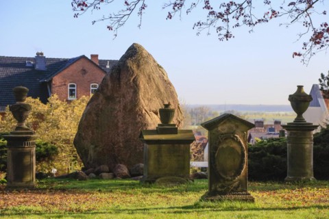 Historical cemetery at the St. Godehardi Church
