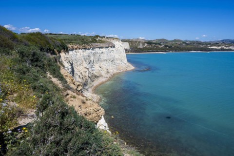 Chalk cliffs at Capo Bianco