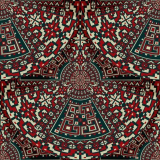 Romanian embroidery seamless pattern vector design