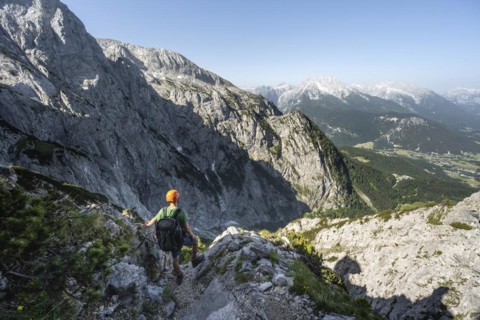 Mountaineer on the Mannlsteig