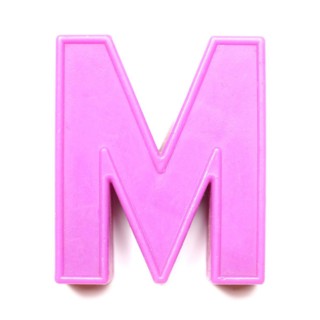 Magnetic uppercase letter M