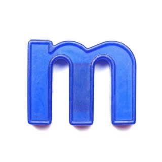 Magnetic lowercase letter M