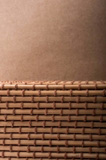 Straw mat and brown background for background usage