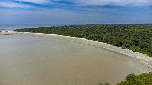 Aerial of Joao Viera island