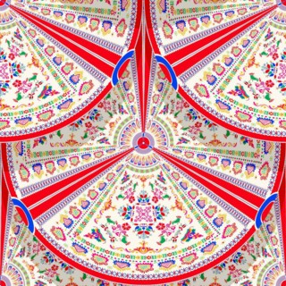 Seamless pattern design inspired by traditional Hungarian embroidery