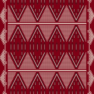 Traditional Tunisian embroidery pattern