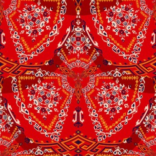 Romanian embroidery seamless pattern vector design