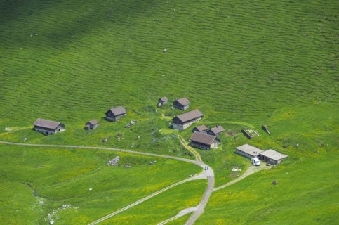 Farmstead on the Schwaegalp in the Swiss Alps