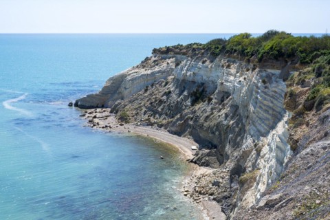 Chalk cliffs at Capo Bianco