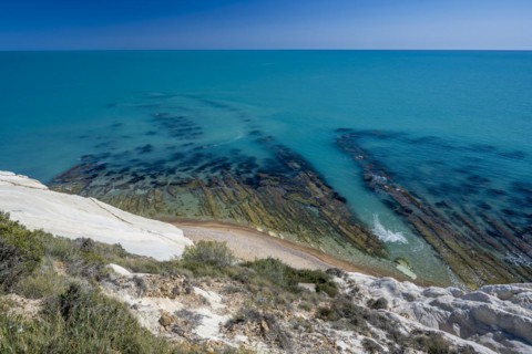 Chalk cliffs at Capo Bianco