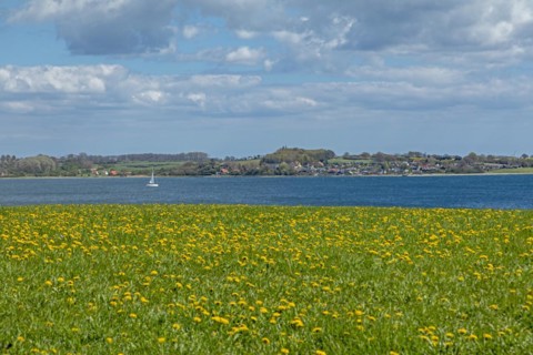 View of the Baltic Sea and Brunsnaes in Denmark
