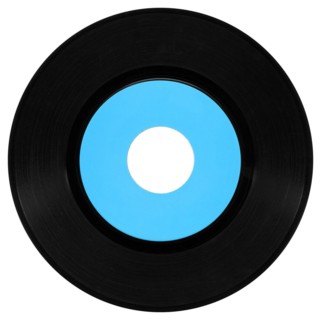 Vinyl record isolated