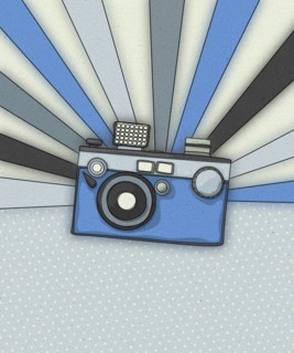 Vintage camera card
