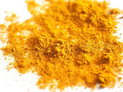 Curry powder blend over white