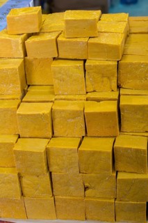 Collection of bars of fragrant hand made organic soap