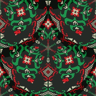 Romanian embroidery seamless pattern vector design