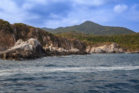 Rocky coastal landscape