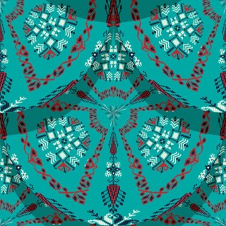 Romanian embroidery seamless pattern vector design