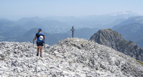 Mountaineer at the summit