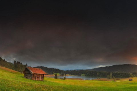 Sunset at Wagenbruechsee